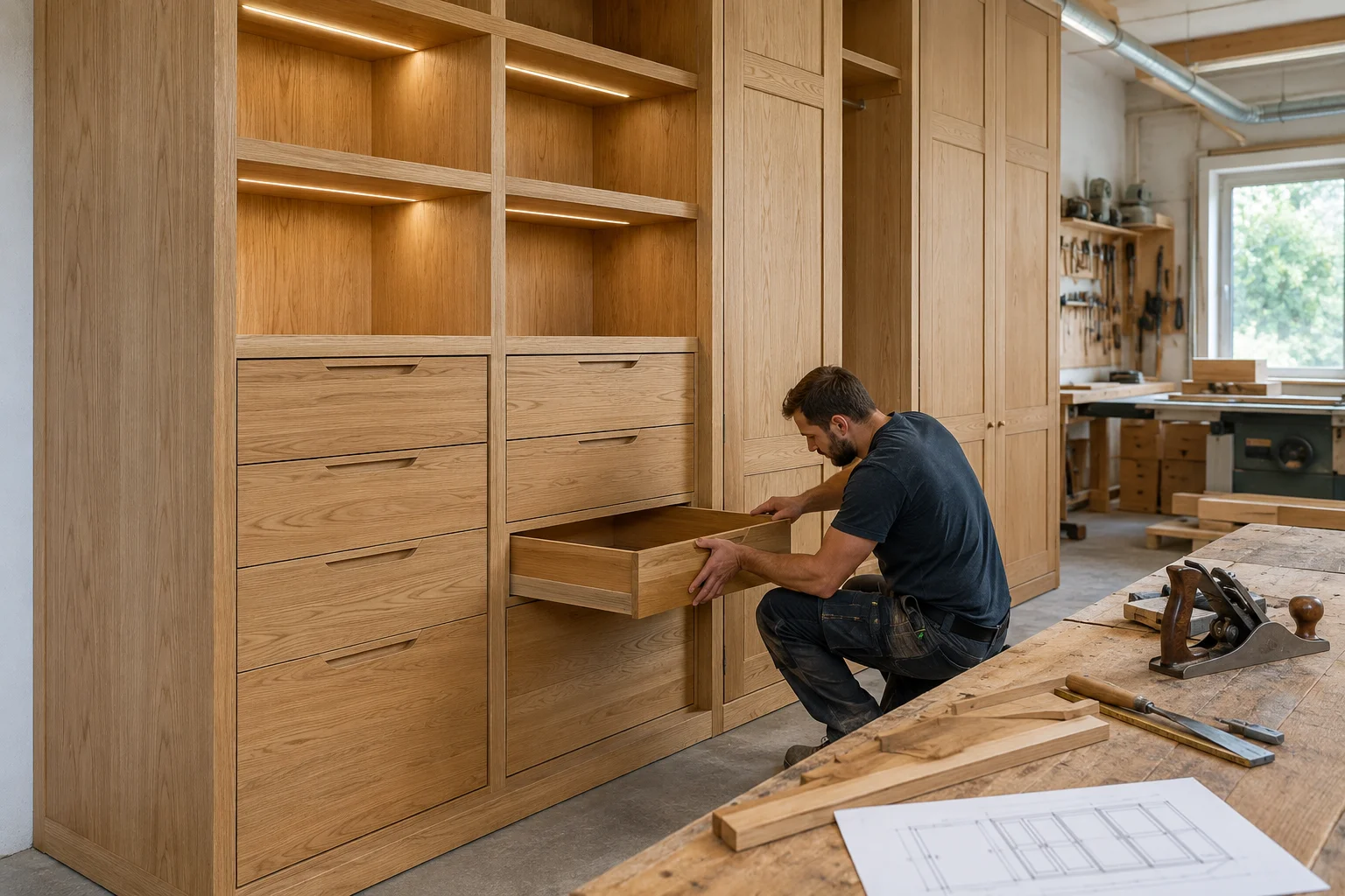 Menuiserie sur-mesure par RBK Bâtiment